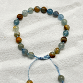 Blue Calcite Beads Bracelet