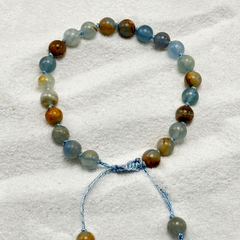 Blue Calcite Beads Bracelet