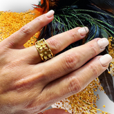 18K Lotus Eternity Ring