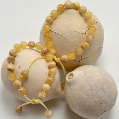 Yellow Calcite Bracelet | Boost Spiritual Connection | lamassu jewelry