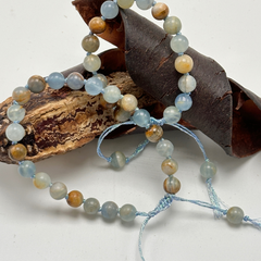 Blue Calcite Beads Bracelet