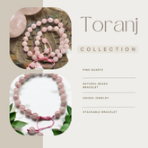 Pink Quartz Beads Bracelet