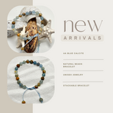 Blue Calcite Beads Bracelet