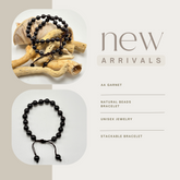 Garnet Beads Bracelet