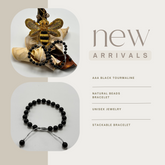 Black Tourmaline Beads Bracelet