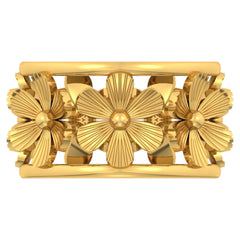 18K Lotus Eternity Ring