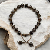 Smoky Quartz Beads Bracelet