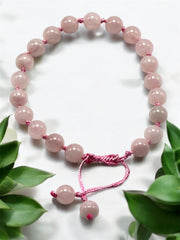 Pink Quartz Beads Bracelet