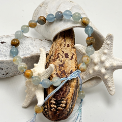 Blue Calcite Beads Bracelet
