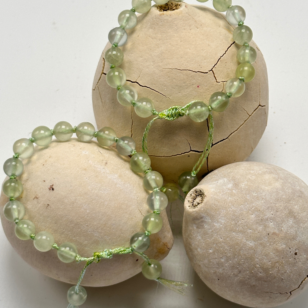 Prehnite Beads Bracelet