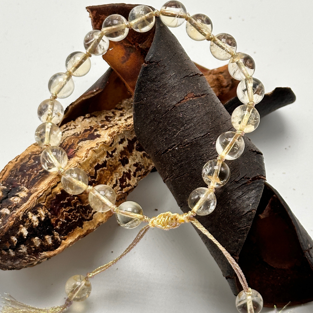 Natural Citrine Beads Bracelet