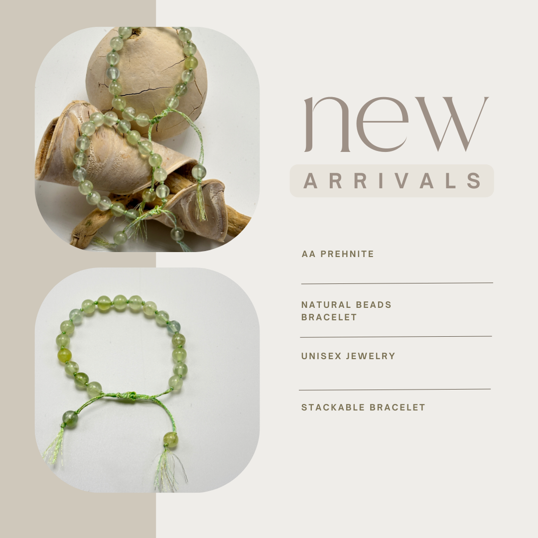 Prehnite Beads Bracelet