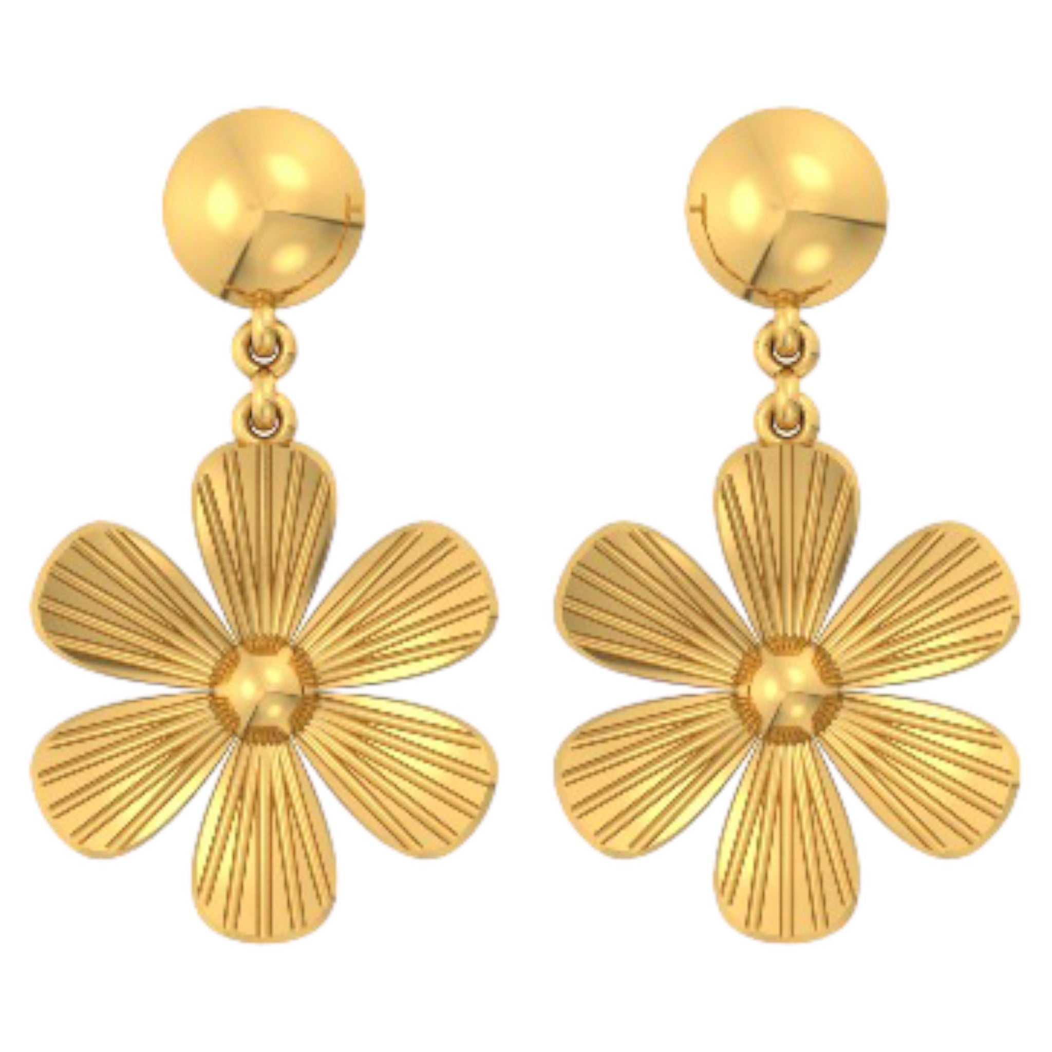 Lotus Dangling Earrings