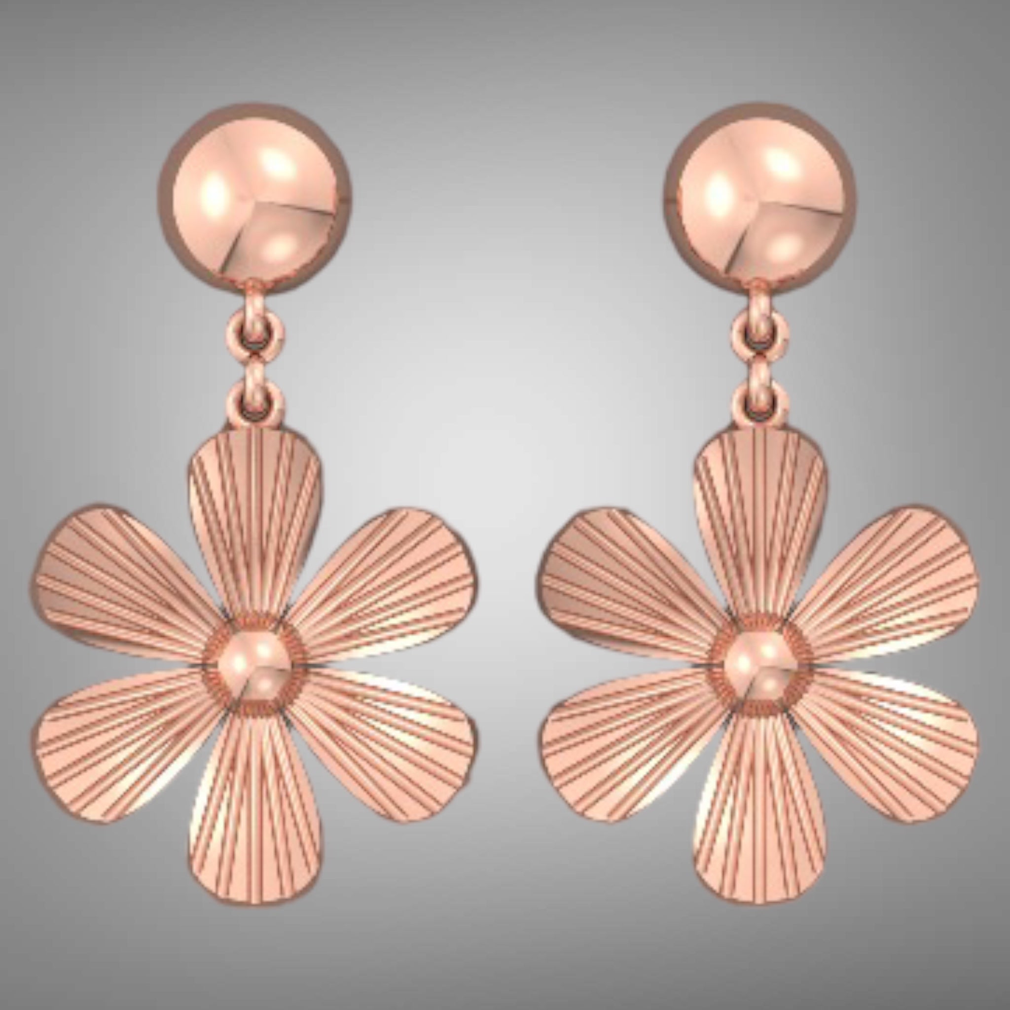 Lotus Dangling Earrings